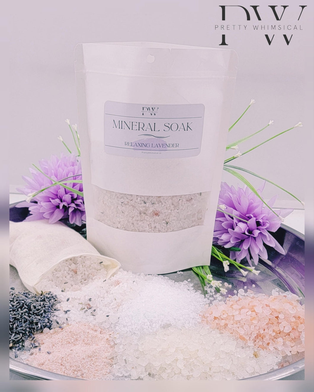 Relaxing Lavender Bath Mineral Soak Pretty Whimsical
